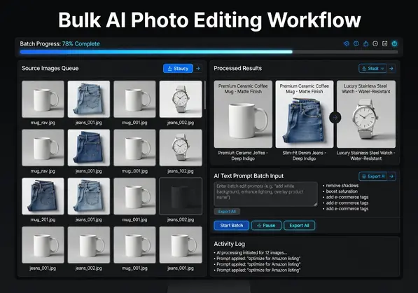 batch edit product photos with text prompts ai - step by step visual guide