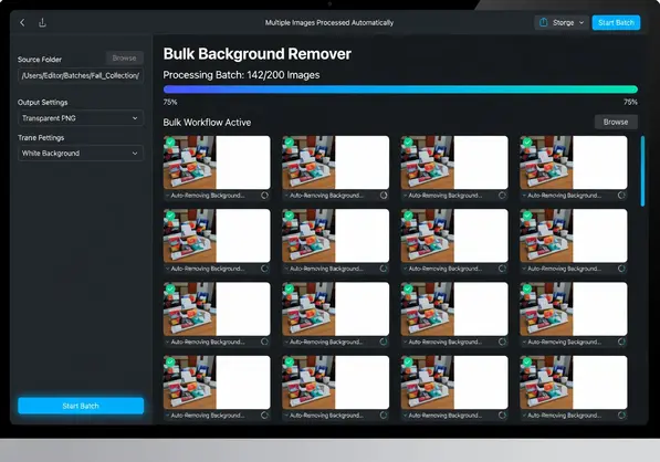 bulk background remover for e commerce product images - step by step visual guide