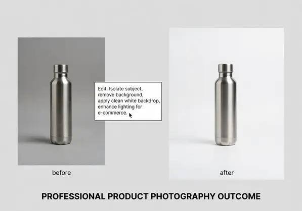 edit product photos by typing descriptions - step by step visual guide