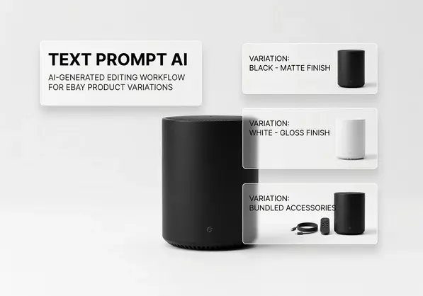 text prompt ai for ebay product variations - step by step visual guide